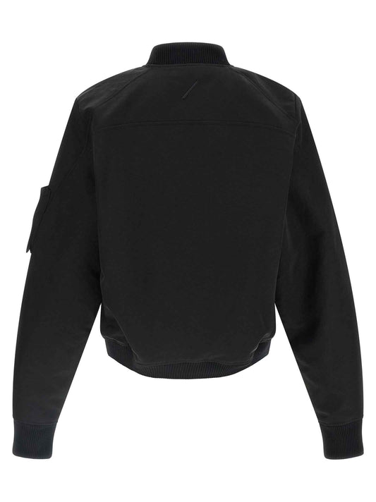 Black Recycled Polyamide Bomber