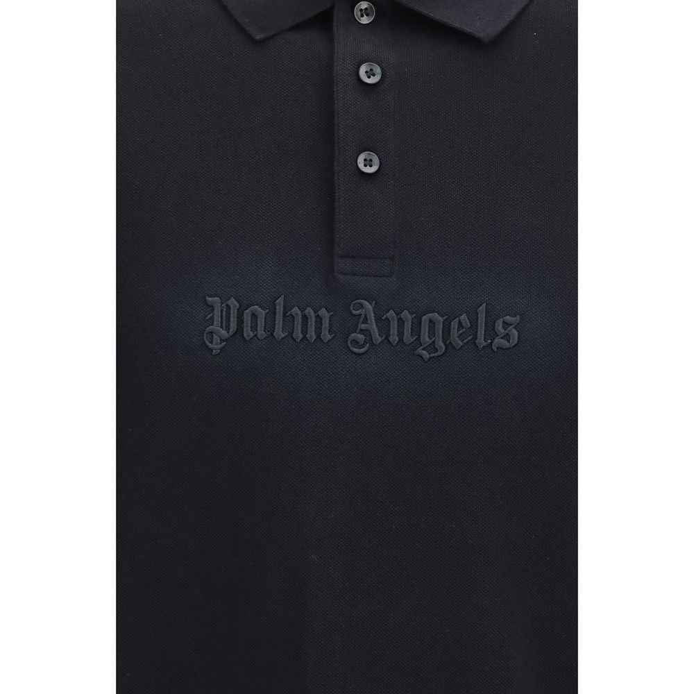 Black Cotton Polo Shirt