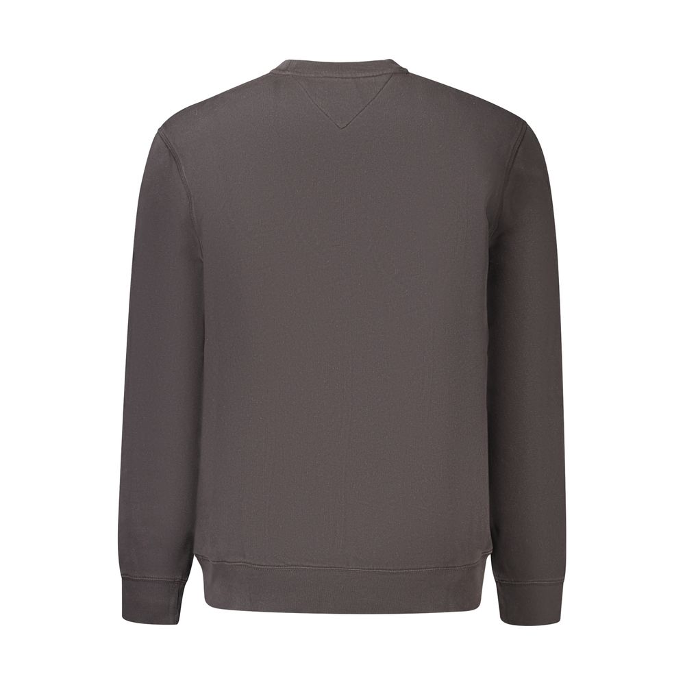 Black Cotton Menswear Sweatshirt