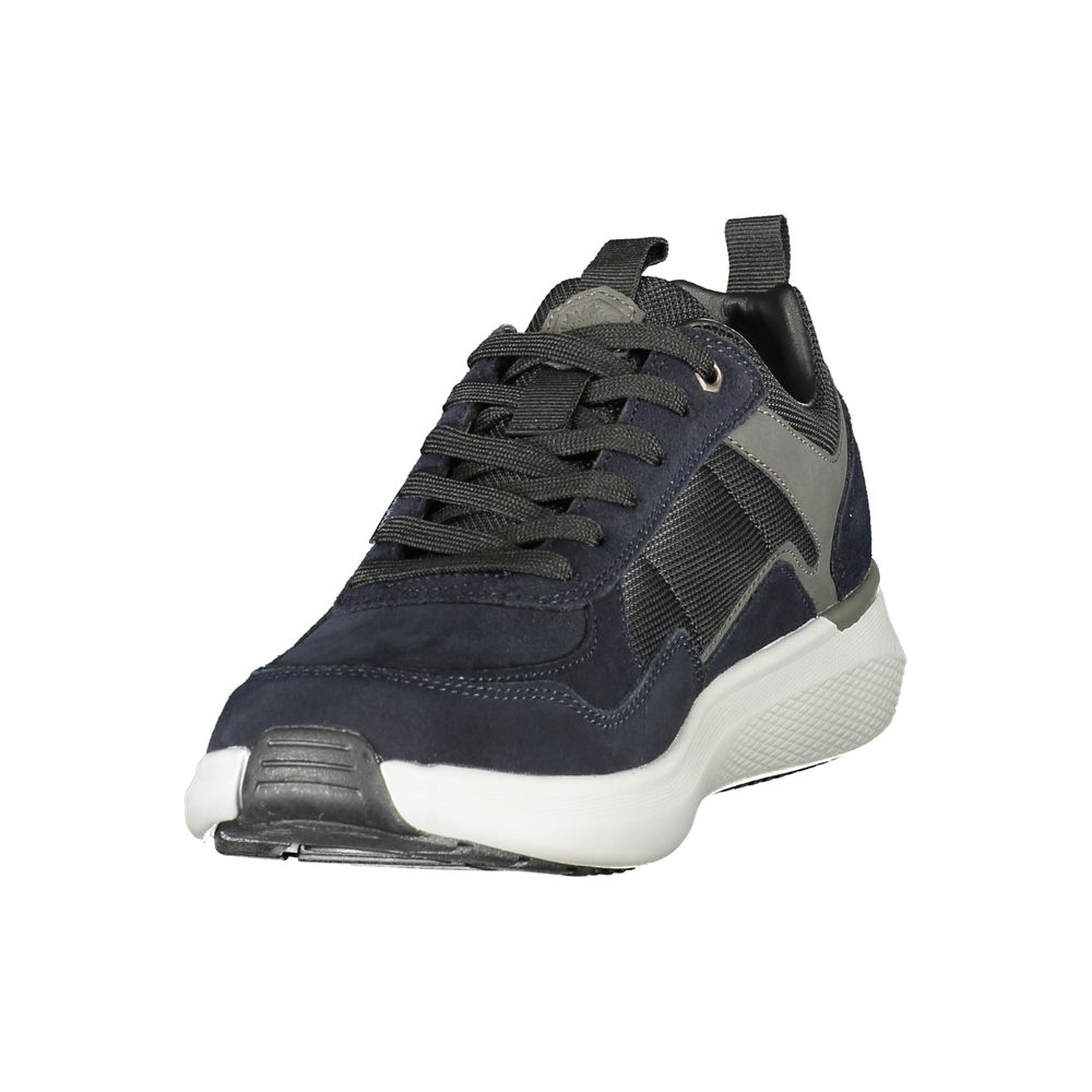 Blue Polyurethane Men's Sneaker