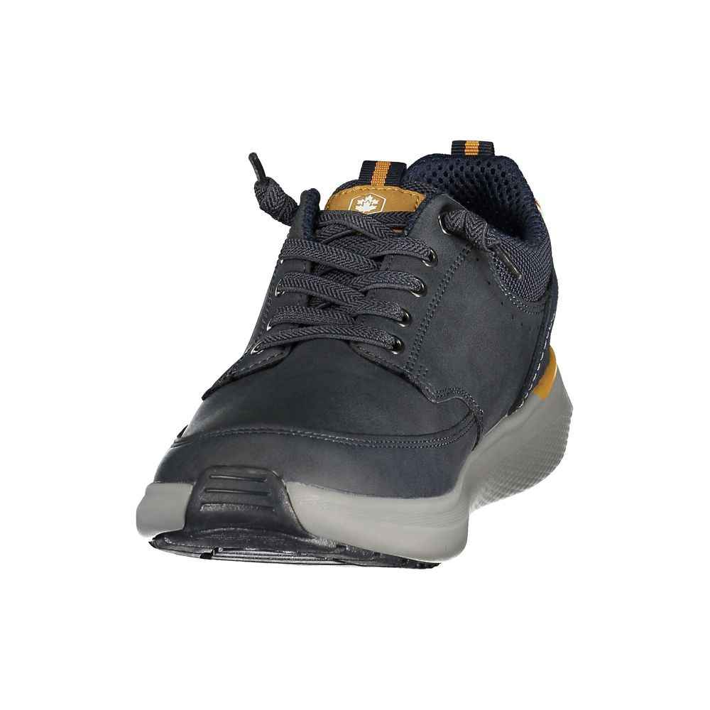 Blue Polyurethane Men's Sneaker