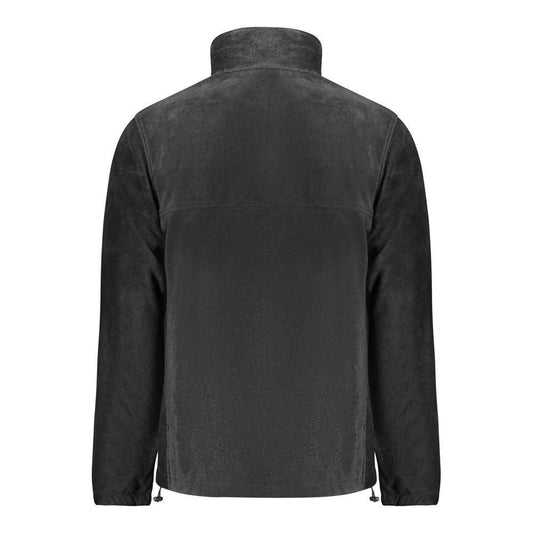 Black Polyester Men's Sweatshirt