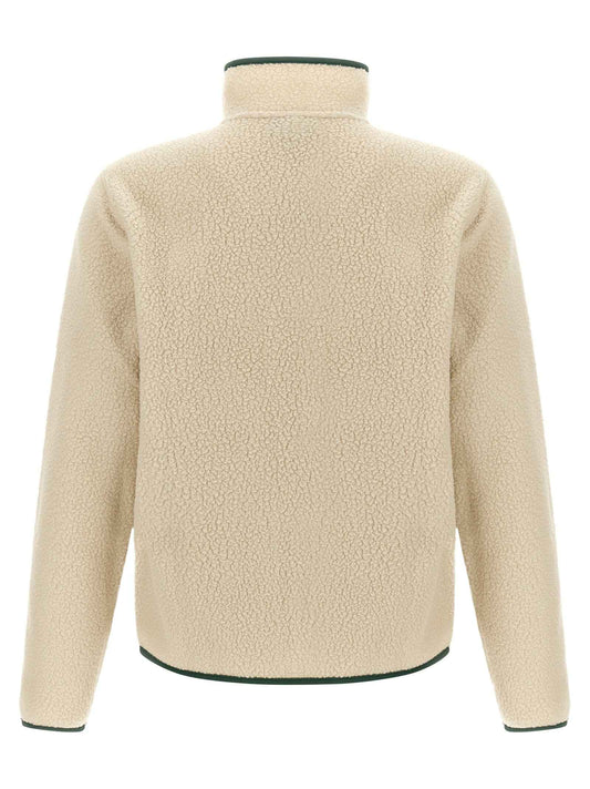 Beige Polyester Full-Length Jacket