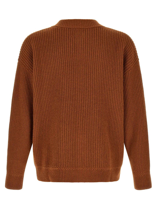 Brown Merino Wool Cardigan
