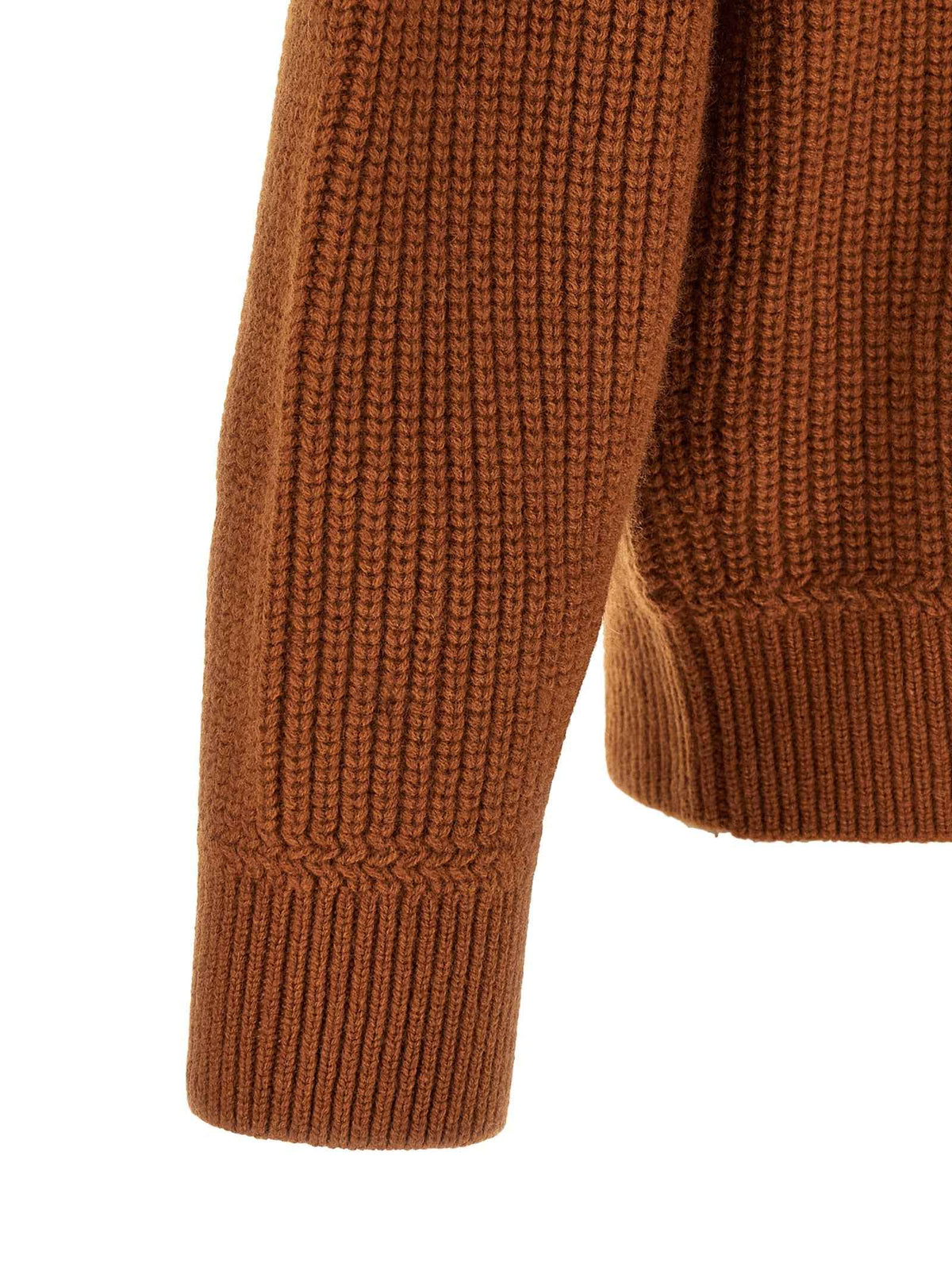 Brown Merino Wool Cardigan