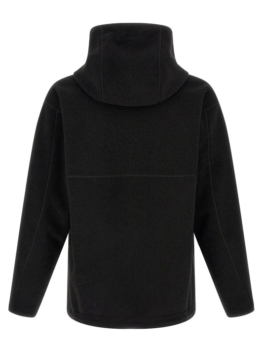Black Polyester Shell Jacket