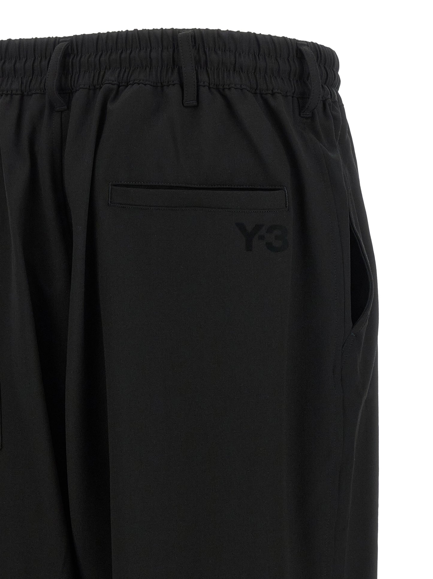 Black Wool Casual Pants