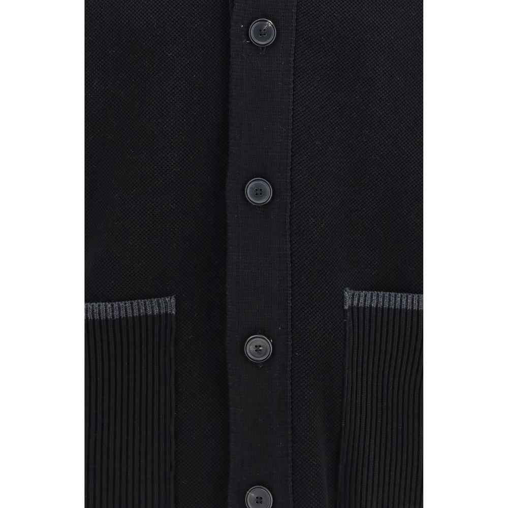Black Wool Oves Aries Biker Jacket