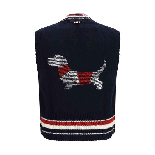 Blue Wool Oves Aries Sleeveles Sweater