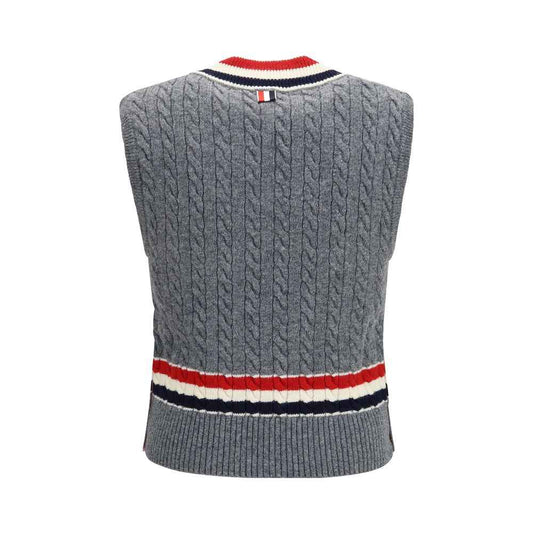 Gray Wool Oves Aries Sleeveles Sweater