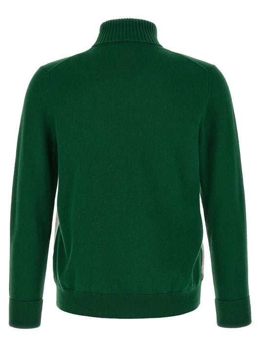 Bicolor Cashmere Cardigan