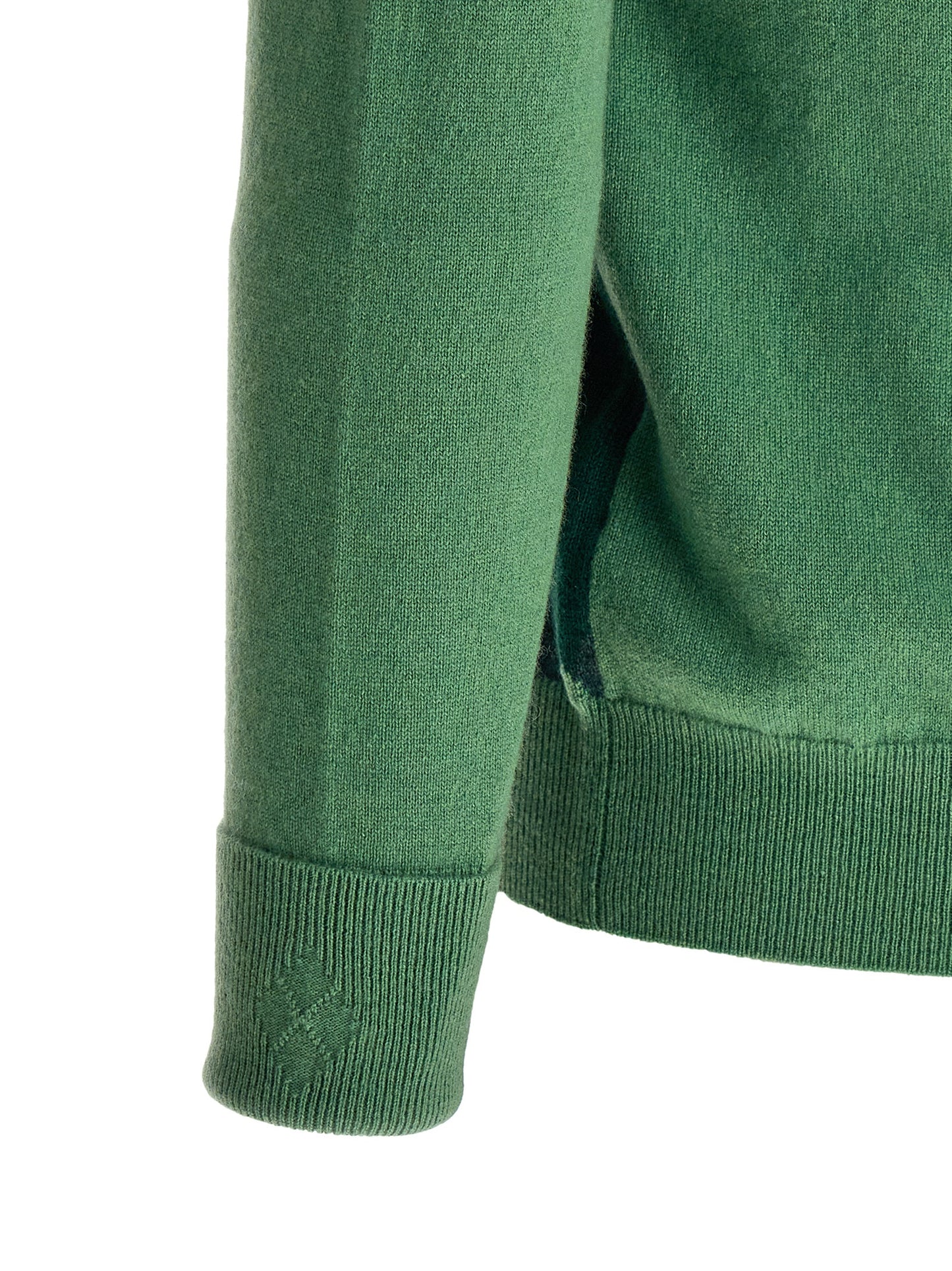 Bicolor Cashmere Cardigan