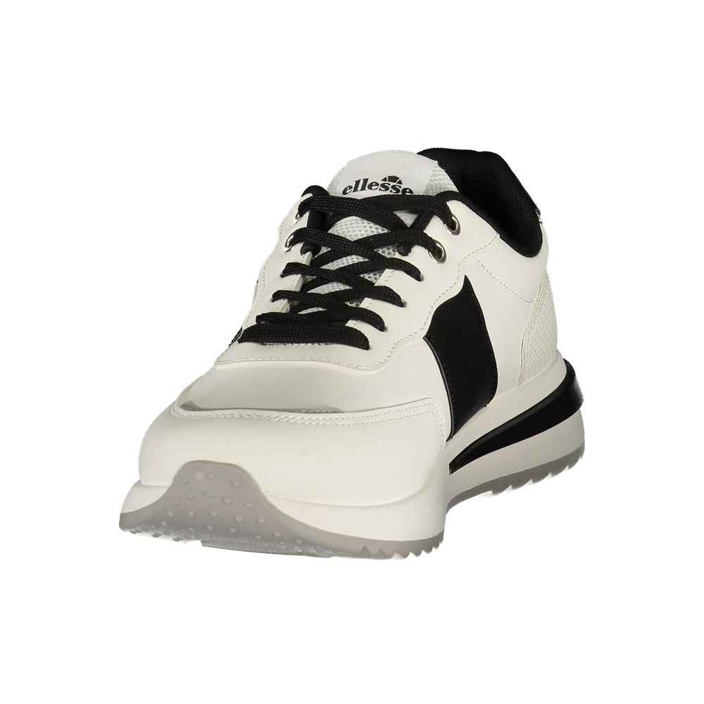 White Polyurethane Men's Sneaker