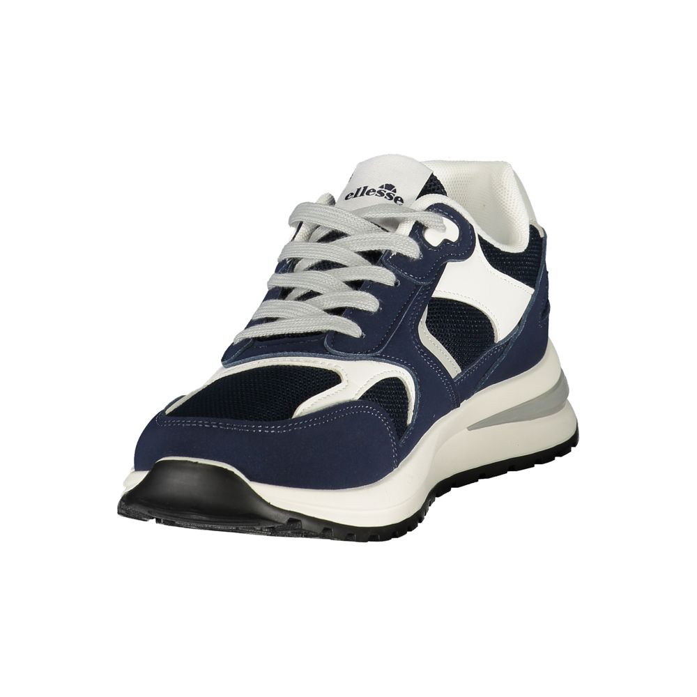 Blue Polyester Men's Sneaker