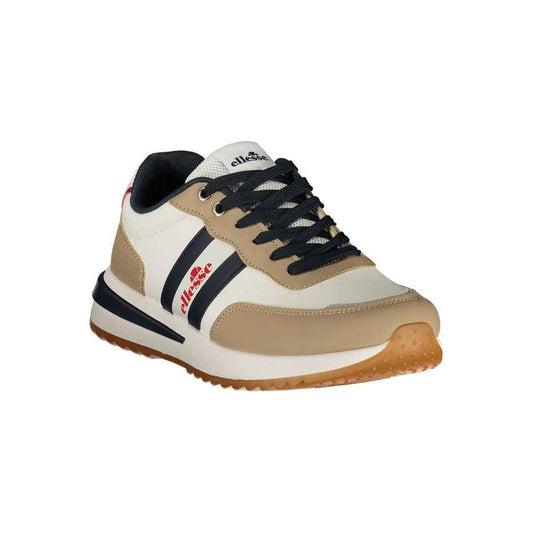 White Polyurethane Men's Sneaker