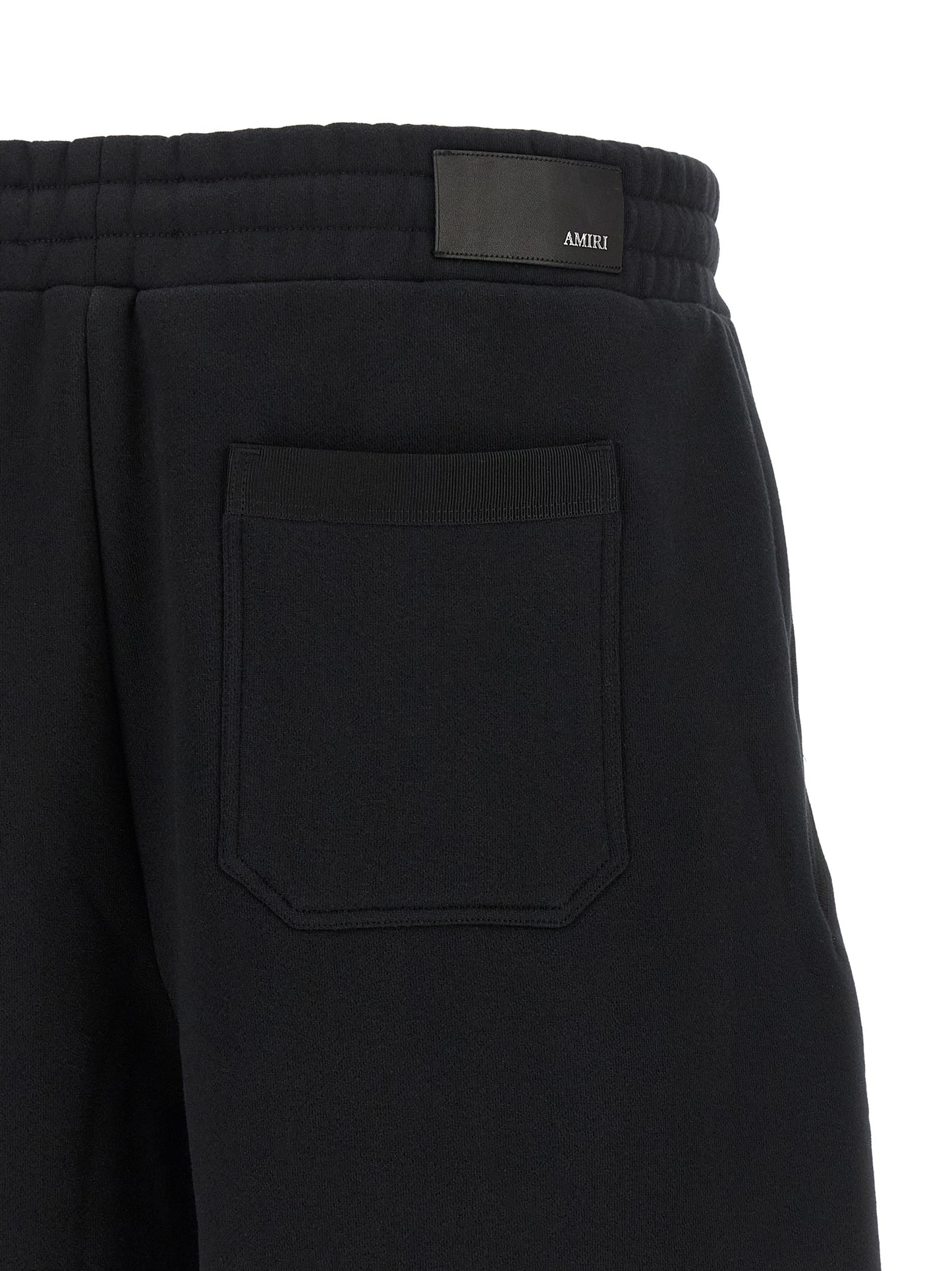 Black Cotton Bermuda Shorts
