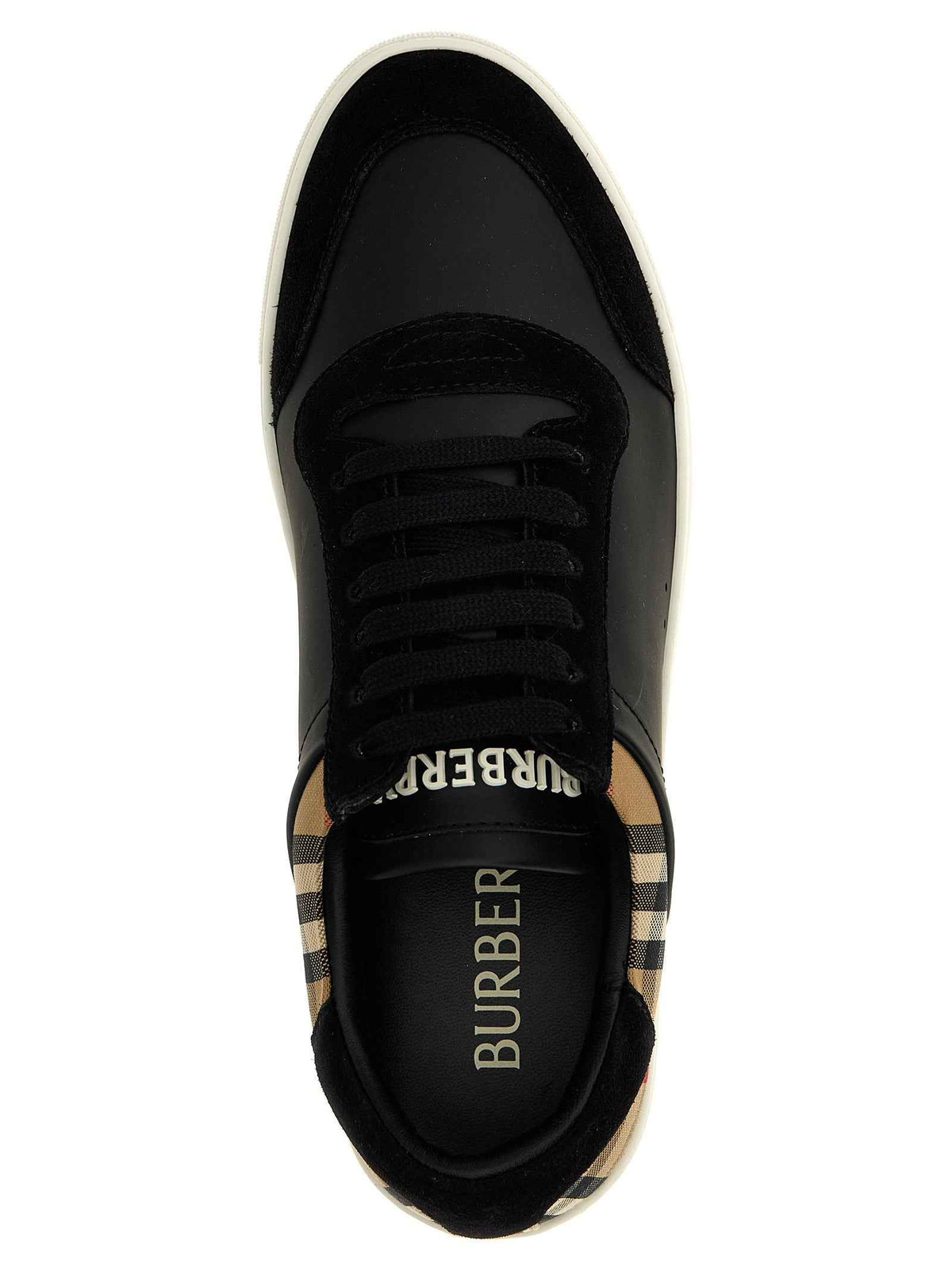 Black Calfskin Low Top Sneakers