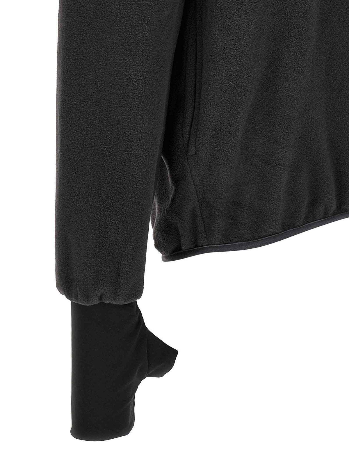 Black Polyester Sweatshirt