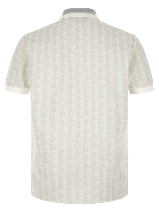 White Polyester Polo Shirt