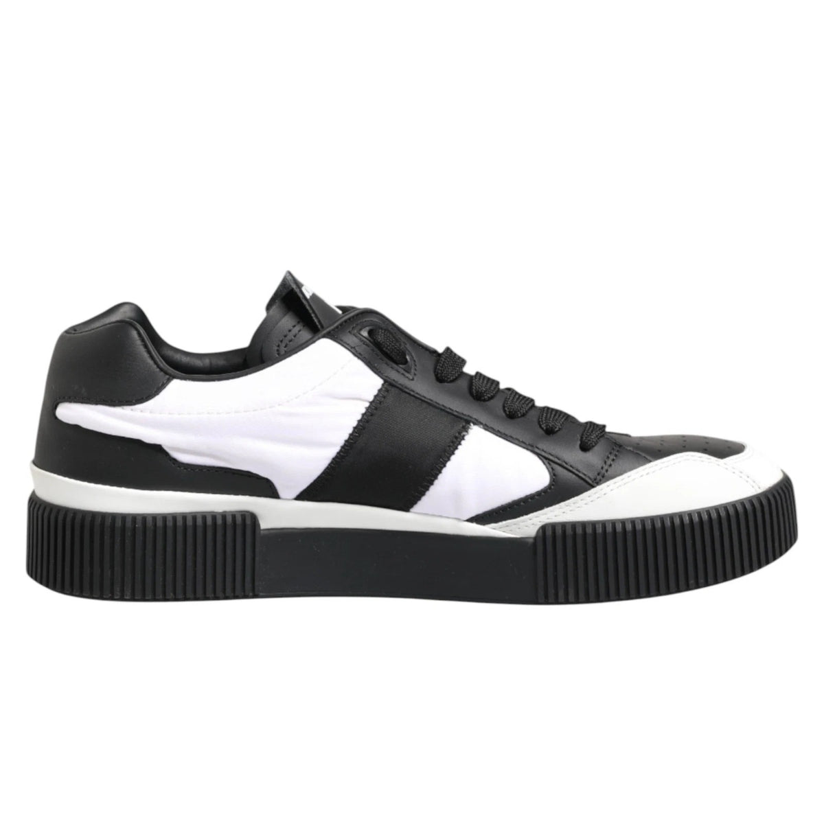 Black White MIAMI Low Top Men Sneakers Shoes