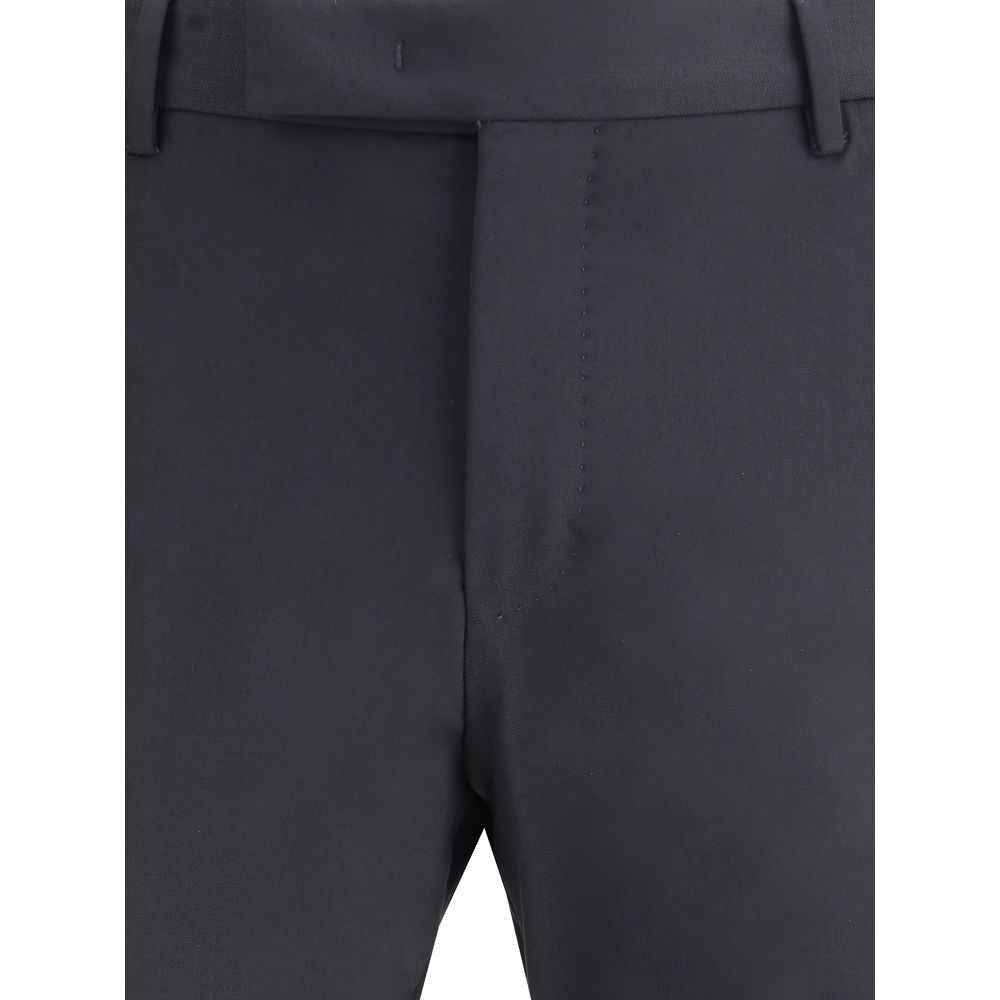 Black Wool Oves Aries Casual Pants