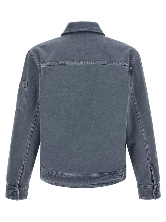 Gray Cotton Denim Jacket