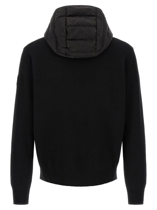 Black Wool Full-Length Jacket