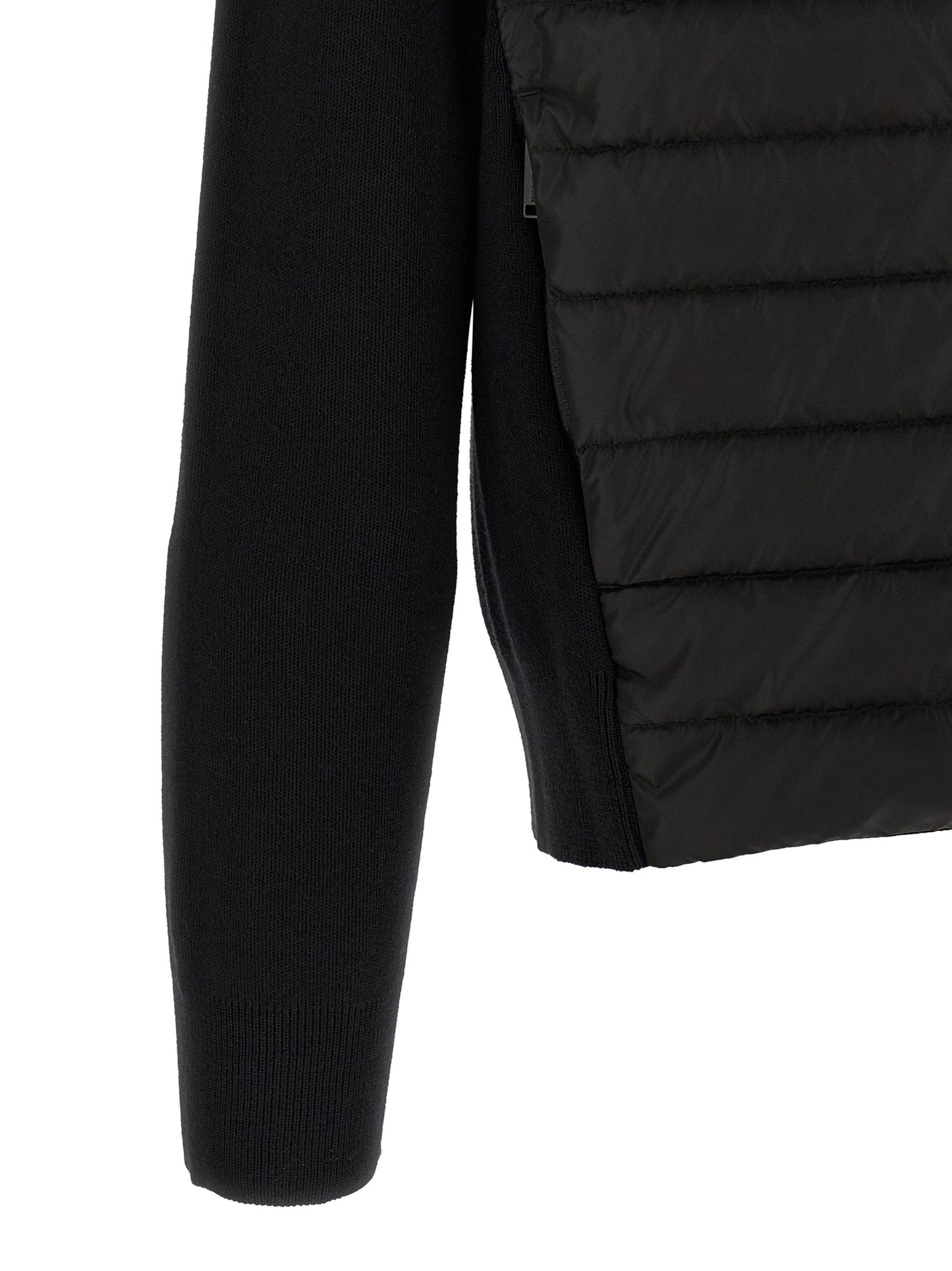 Black Wool Full-Length Jacket
