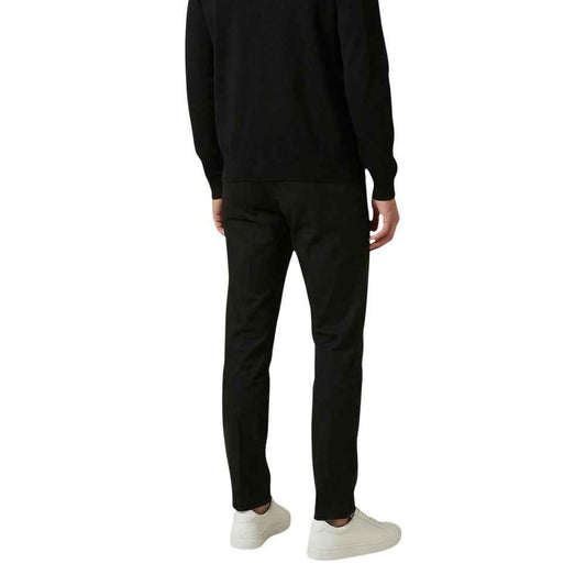 Black Cotton Skinny Pants