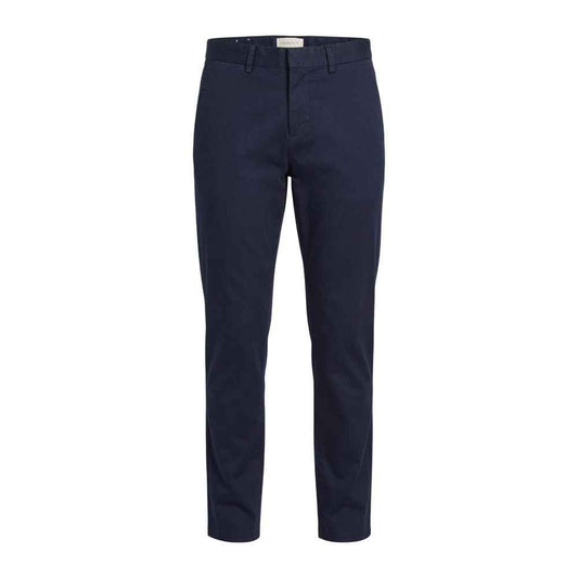 Blue Cotton Skinny Pants