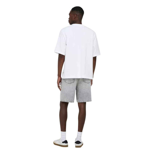 Gray Cotton Bermuda Shorts