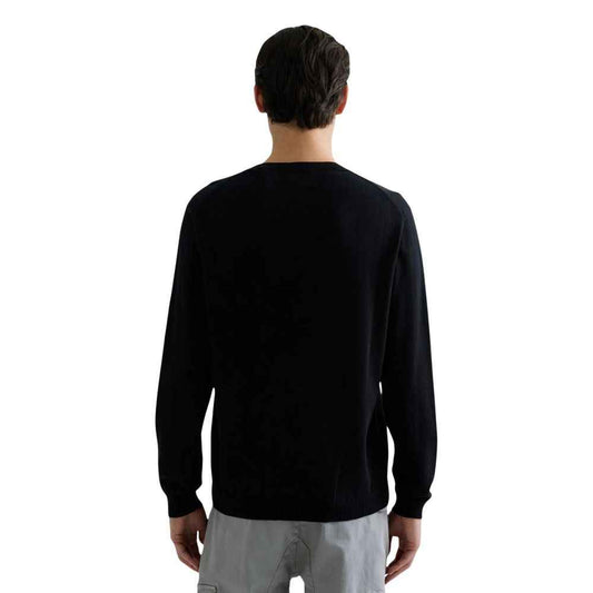 Black Cotton Sweatshirt