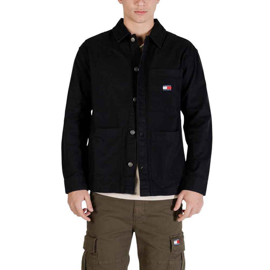 Black Recycled Cotton Jacket