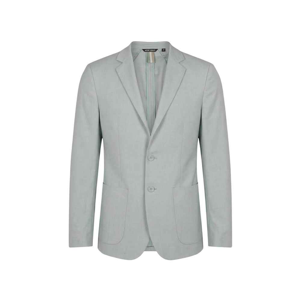 Bicolor Polyester Blazer