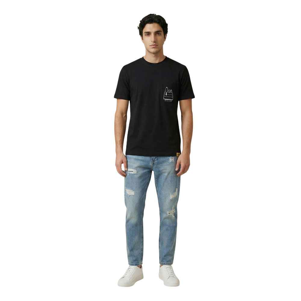 Black Cotton T-Shirt
