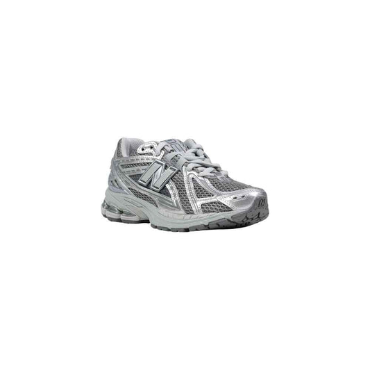 Silver Synthetic Athletic Sneakers