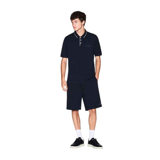 Blue Cotton Knee Length