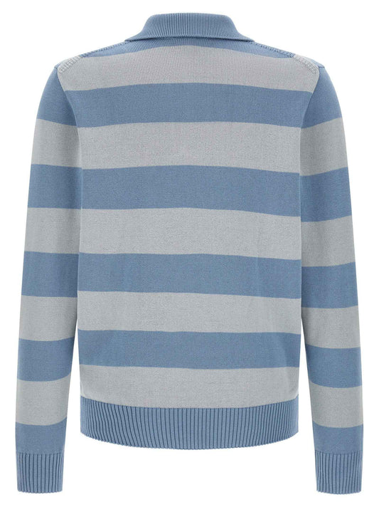Blue Cotton Polo Shirt