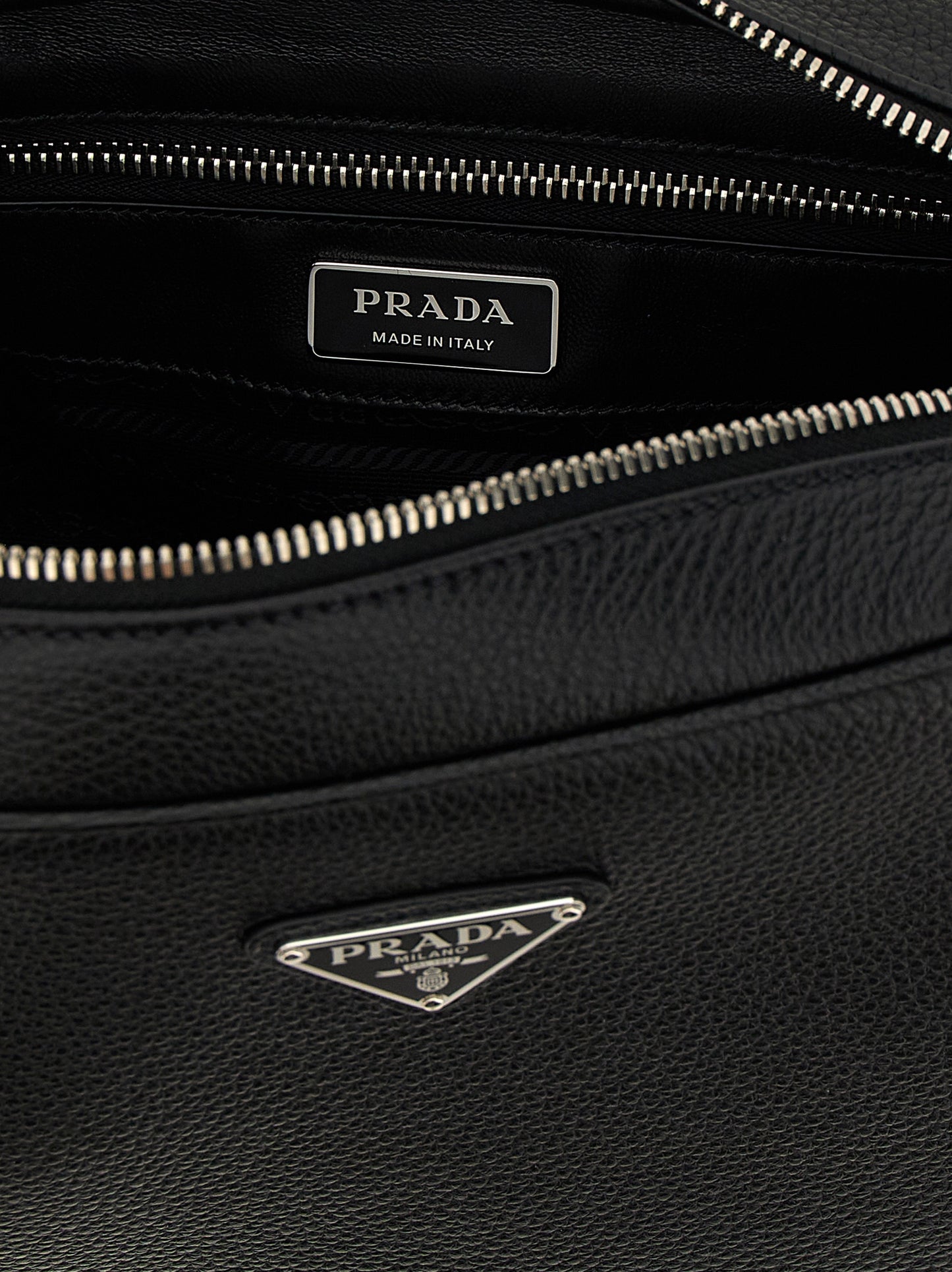 Black Calfskin Crossbody Bag