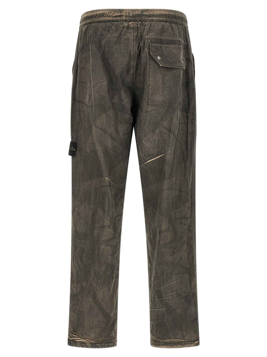 Gray Polyamide Casual Pants