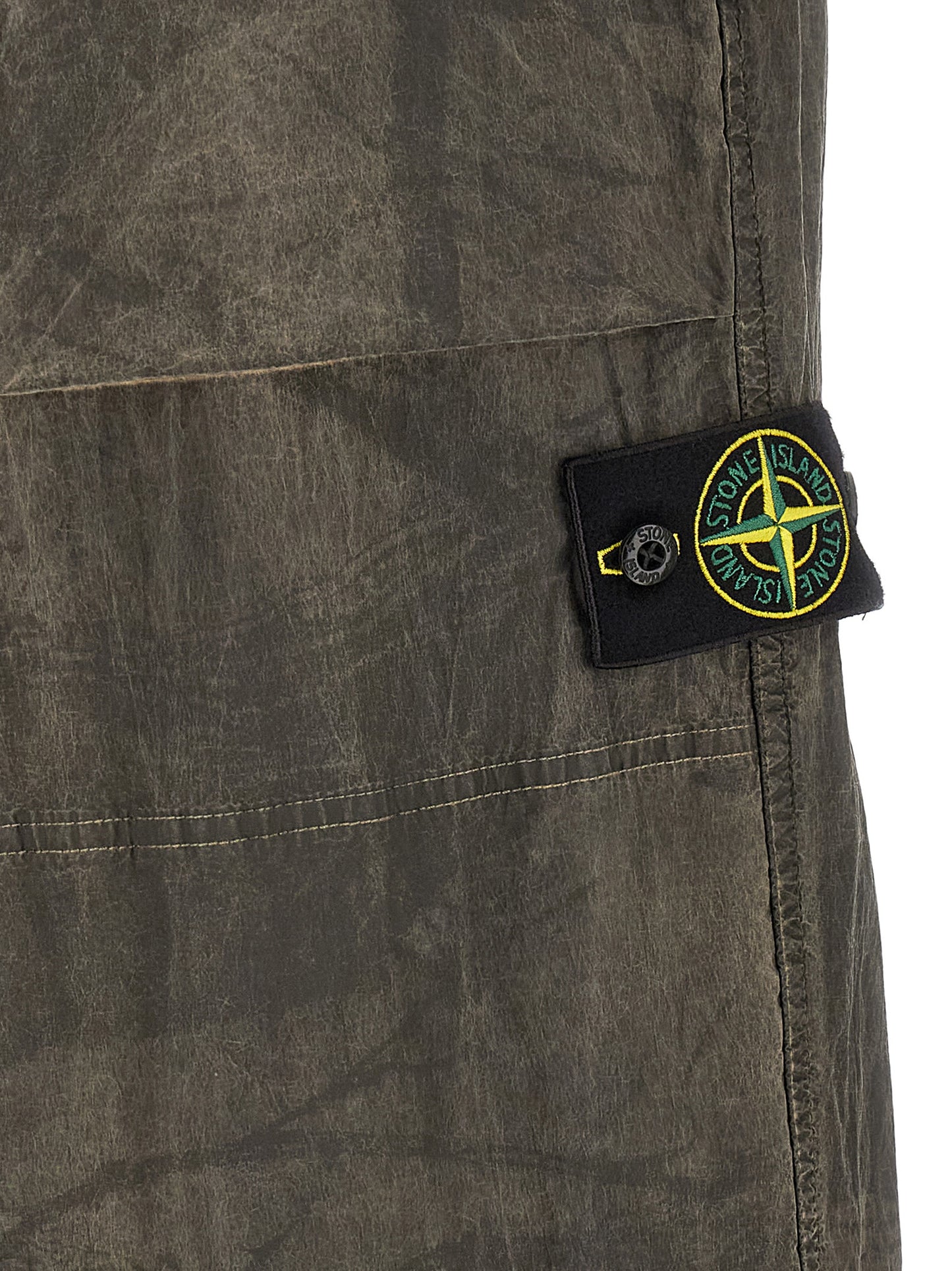 Gray Polyamide Casual Pants