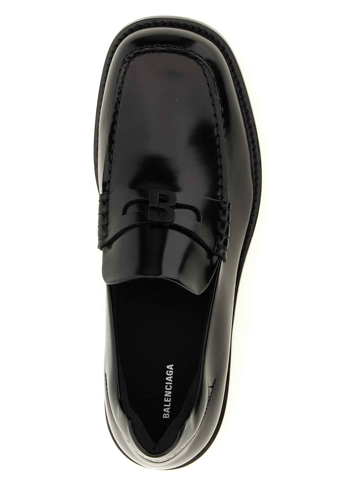 Black Calfskin Slip-On Loafers