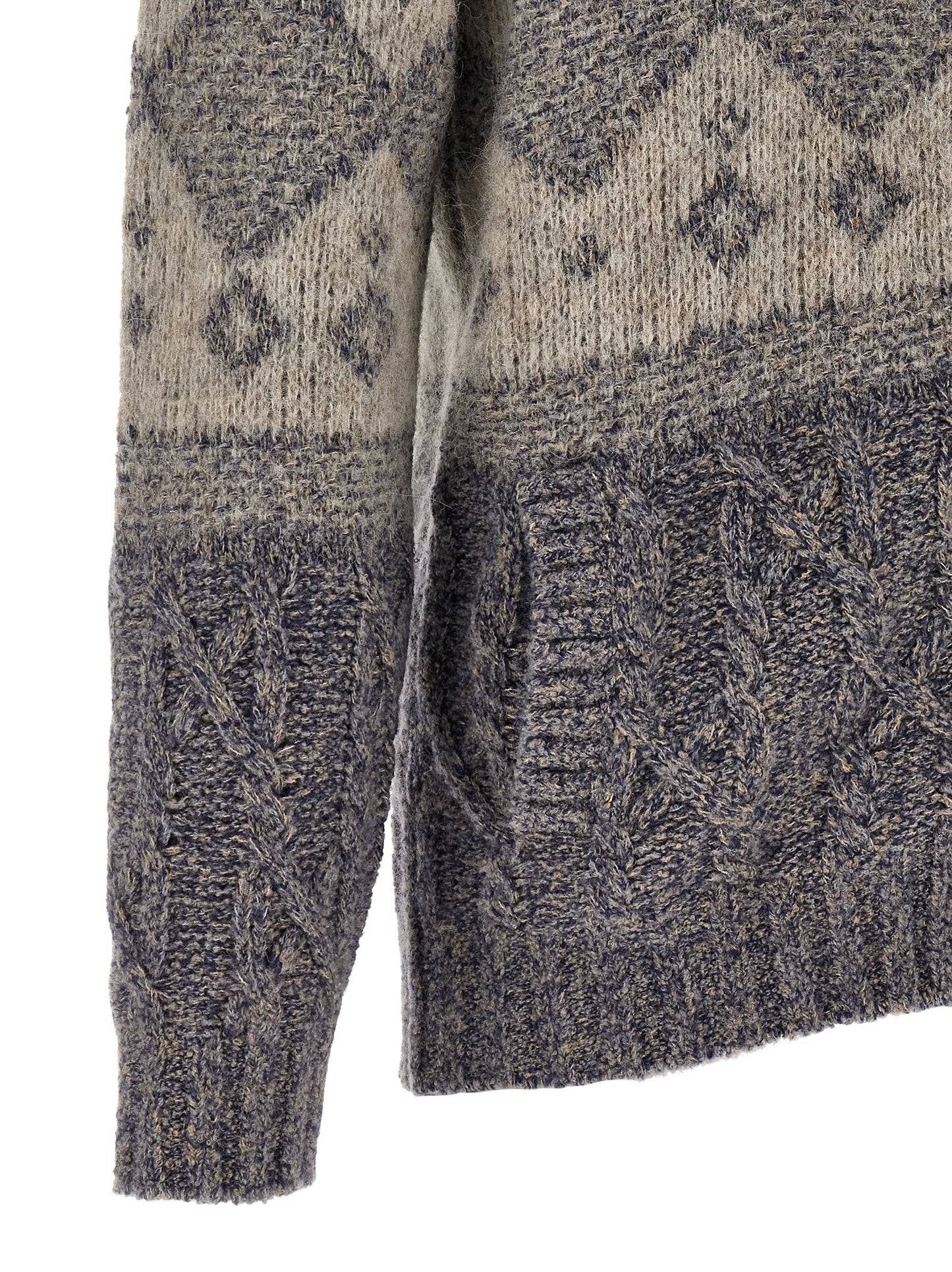 Gray Virgin Wool Cardigan