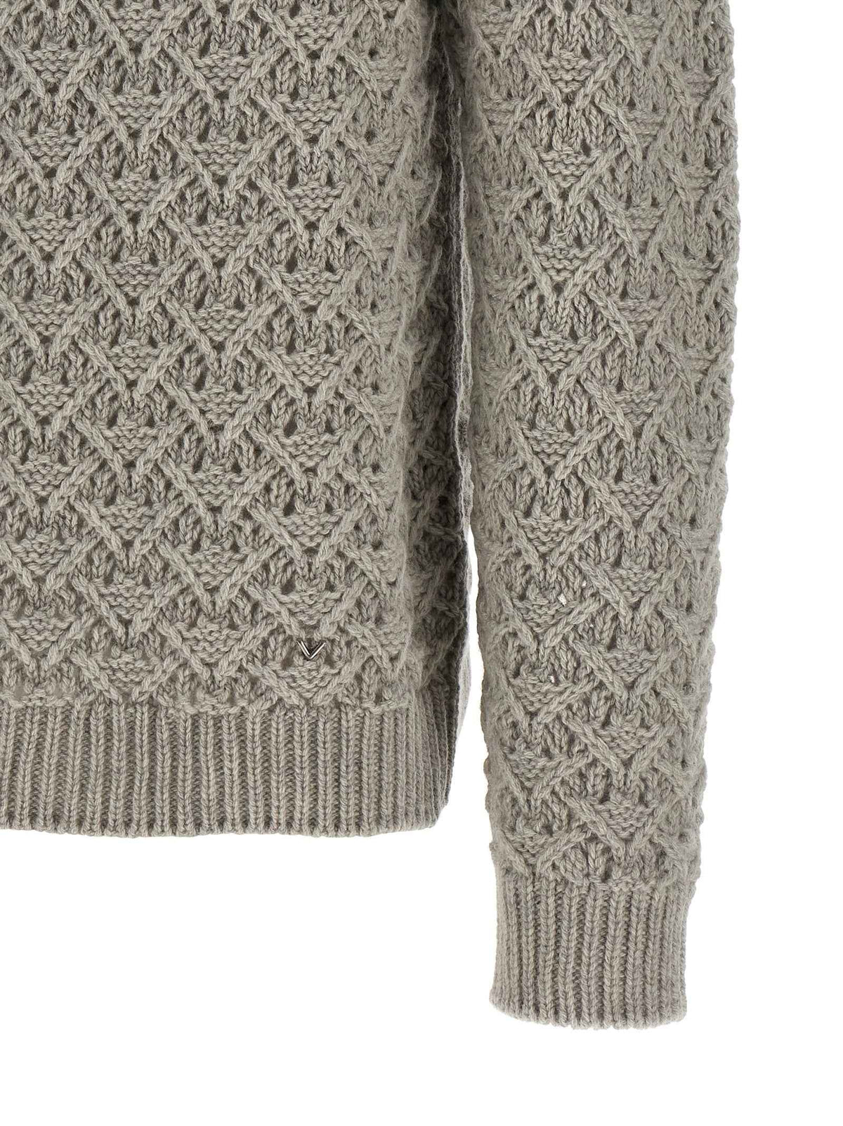 Gray Virgin Wool Cardigan