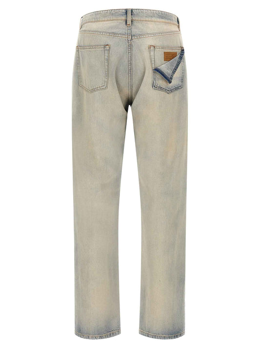 Blue Cotton Relaxed Fit Jeans