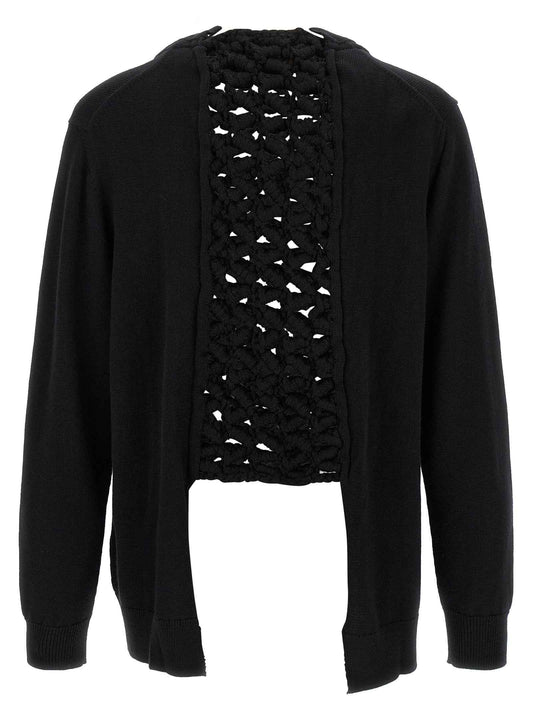 Black Wool Cardigan