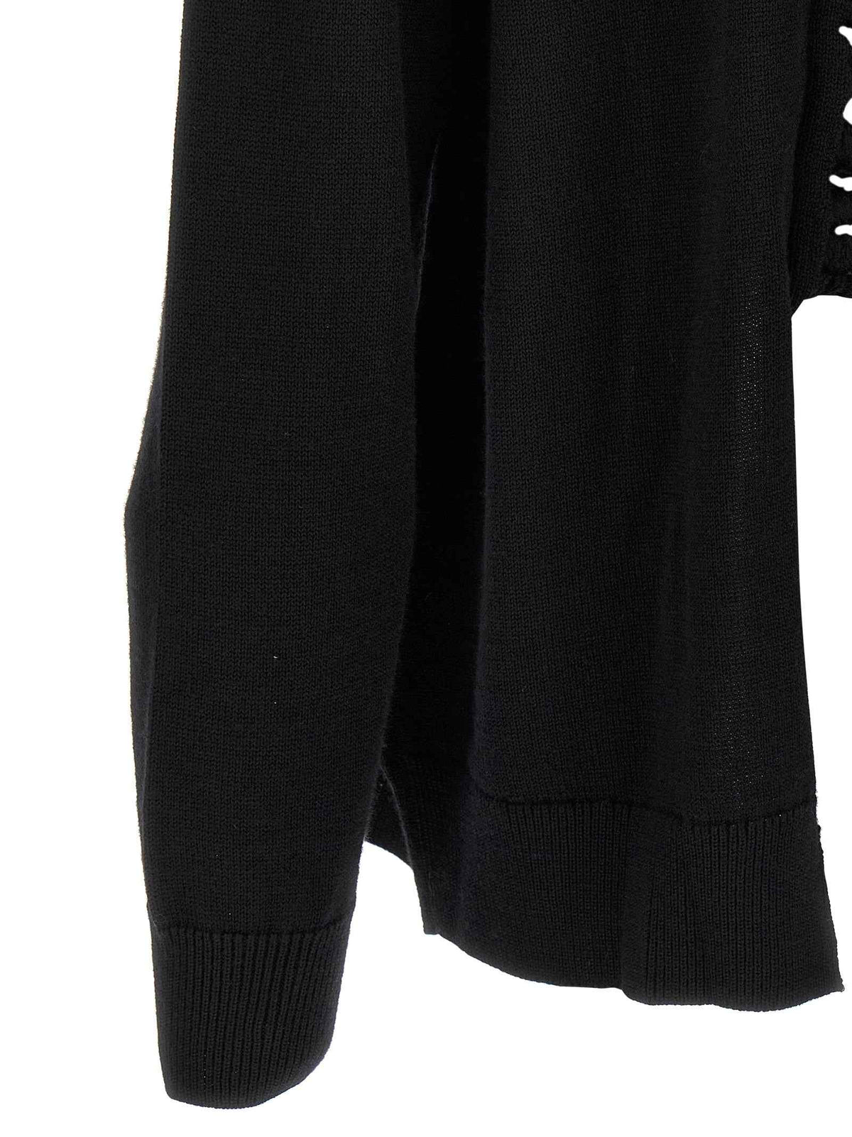 Black Wool Cardigan