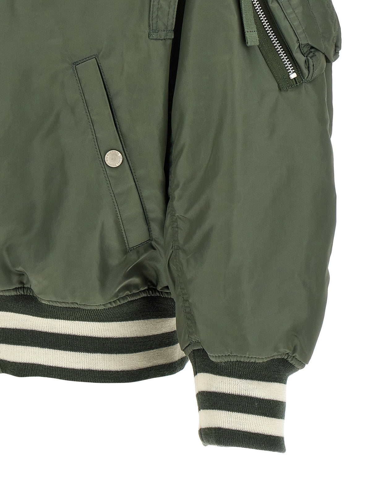 Bicolor Nylon Bomber