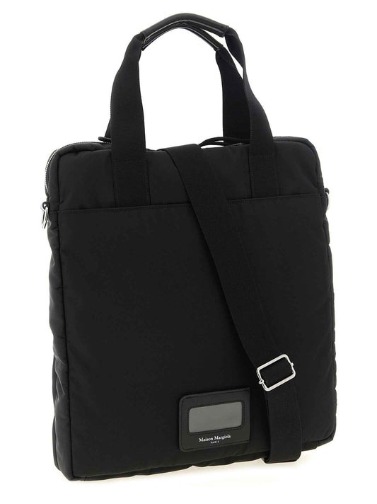 Black Polyamide Tote Bag