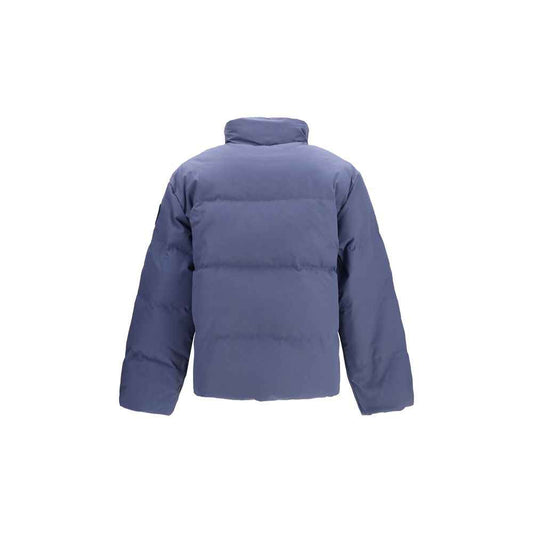 Blue Recycled Polyester Full-Length Jacket